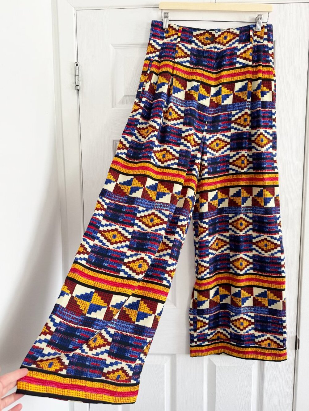 Stella Jean Printed Wide Leg Pants, size 46IT (fits like a size 8 ish